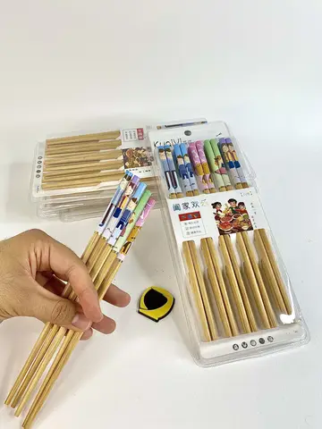 چاپستیک بامبو طرح خانواده