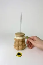 لیوان حبابی درب بامبو