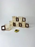 شات پیرکس دسته چوبی گرد شامپاینی