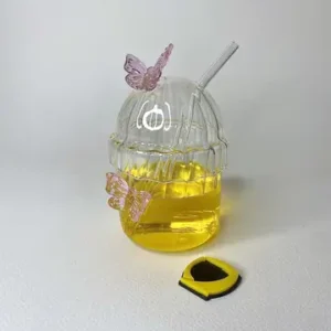 ماگ اسموتی پروانه ای صورتی