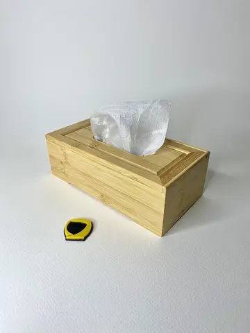 جا دستمال بامبو درب مگنتی جا دستمال بامبو درب مگنتی