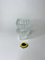 لیوان اسموتی پیرکس دوتکه شیاردار