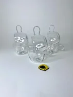 لیوان پیرکس دسته دار لبه پهن