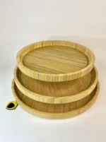 سینی بامبو گرد 3 سایز