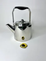 کتری استیل نقره ای استوانه ای