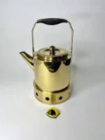 کتری استیل طلایی استوانه ای