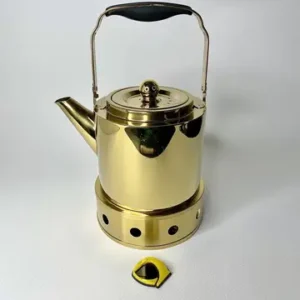 کتری استیل طلایی استوانه ای