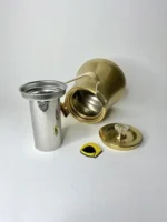 کتری استیل طلایی درب الماسی