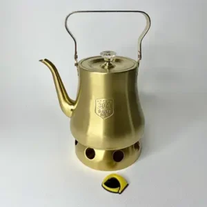 کتری استیل طلایی درب الماسی