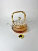 قوری پیرکس کدویی دسته بامبو 1000 میل