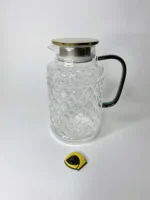 پارچ پیرکس مشبک دسته سبز