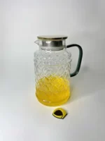 پارچ پیرکس مشبک دسته سبز