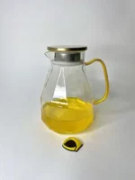 پارچ پیرکس الماسی دسته طلایی