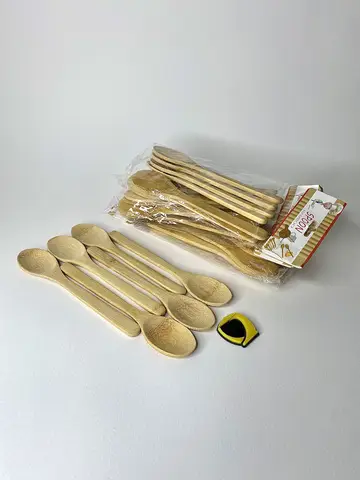 قاشق غذاخوری بامبو 6 عددی قاشق غذاخوری بامبو 6 عددی