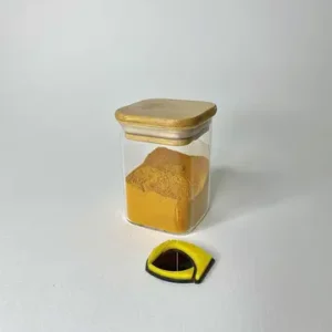 بانکه پیرکس مربع درب بامبو 9*6*6