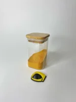 بانکه پیرکس مربع درب بامبو 11×6×6