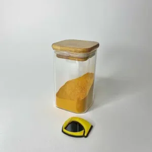 بانکه پیرکس مربع درب بامبو 11×6×6