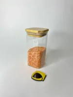 بانکه پیرکس مربع درب بامبو 13×6×6