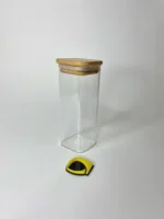 بانکه پیرکس مربع درب بامبو 16×6×6