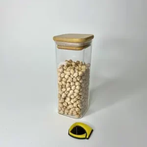 بانکه پیرکس مربع درب بامبو 16×6×6