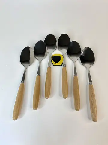 قاشق غذاخوری دسته بامبو قاشق غذاخوری دسته بامبو