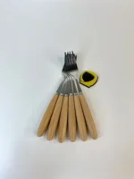 چنگال غذاخوری دسته بامبو