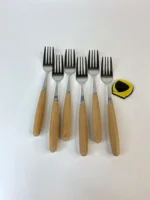 چنگال غذاخوری دسته بامبو