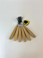 چنگال میوه خوری دسته بامبو