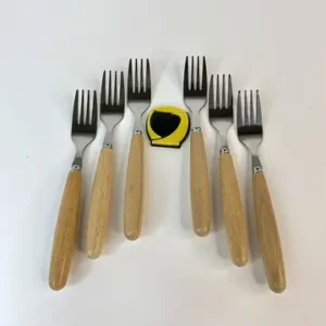 چنگال میوه خوری دسته بامبو