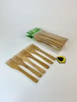 چنگال میوه خوری بامبو