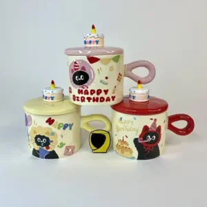 ماگ سرامیکی گربه HAPPY BIRTHDAY