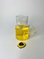 لیوان پیرکس استوانه دسته دار