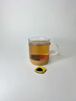 لیوان پیرکس زیر چوب پنبه شیاردار