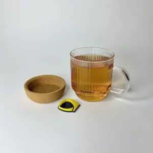 لیوان پیرکس زیر چوب پنبه شیاردار