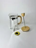 فرنچ پرس گرد دسته بامبو 350 میل