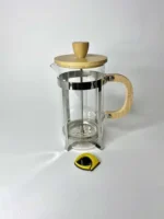 فرنچ پرس گرد دسته بامبو 600 میل