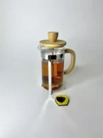 فرنچ پرس گرد دسته بامبو 350 میل