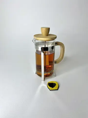 فرنچ پرس گرد دسته بامبو 350 میل