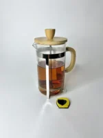 فرنچ پرس گرد دسته بامبو 600 میل