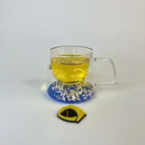 لیوان دوجداره صدفی