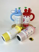 فلاسک دسته بغل طرح میوه ای