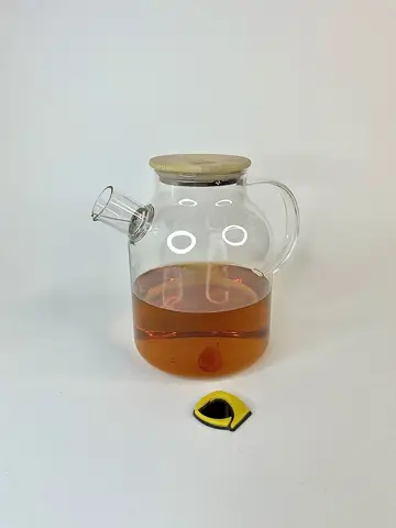 قوری پیرکس درب بامبو 1800 میل قوری پیرکس درب بامبو 1800 میل