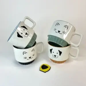 ماگ سرامیکی طرح گربه و سگ