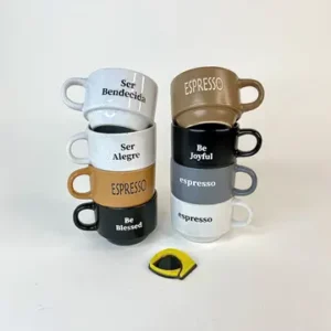 کوپ سرامیکی استندی تکست دار