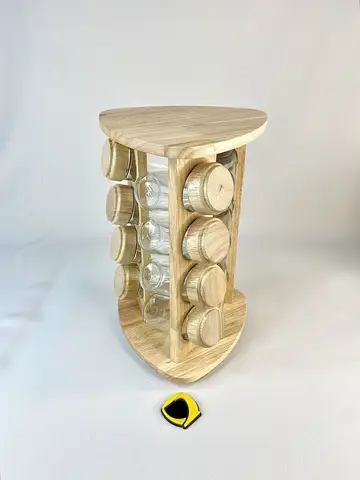 جای ادویه چرخشی مثلثی 12 عددی شنگیا جای ادویه چرخشی مثلثی 12 عددی شنگیا