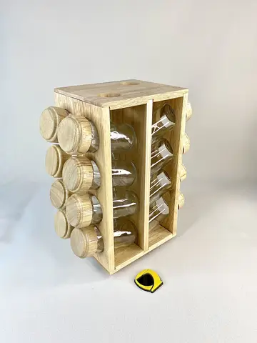 جای ادویه چرخشی کتابی 16 عددی شنگیا جای ادویه چرخشی کتابی 16 عددی شنگیا