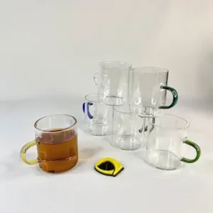 شات پیرکس ساده دسته رنگی 140 میل