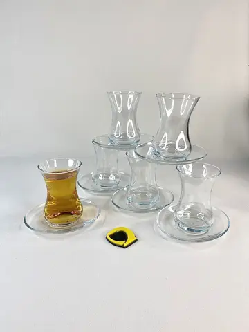 استکان کمر باریک ساده با نعلبکی 110 میل استکان کمر باریک ساده با نعلبکی 110 میل