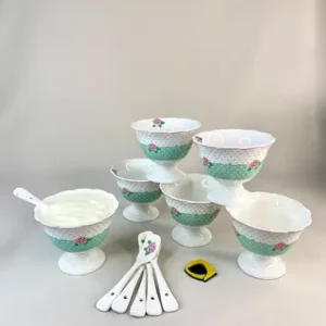 دسر خوری سرامیکی گل رز آنجلا