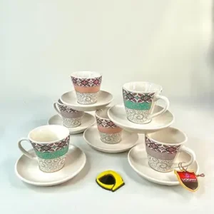 سرویس قهوه خوری سرامیکی گرد اسلیمی